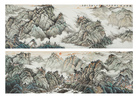 锦绣山河 尺寸400cmx70cm