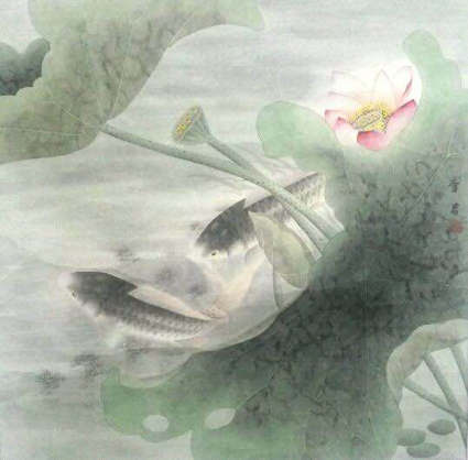 清漪莲影弄红妆