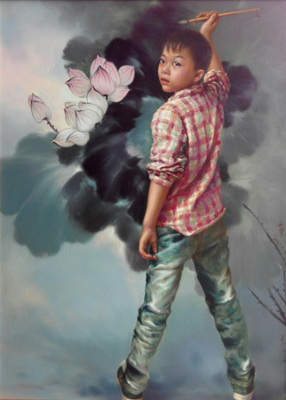 《出神入画》布面油画 8060 创作于2012