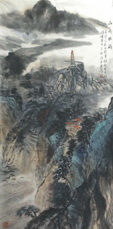 山河壮丽 138cmX68cm