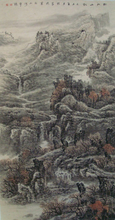 徐家鸣作品1 黔北山秋 96cmX178cm