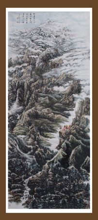 成玉明作品2 祁连天之山 138cmX80cm