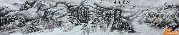 名称：北国之春规格：500x100cm