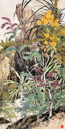 热带雨林有奇香70x138cm