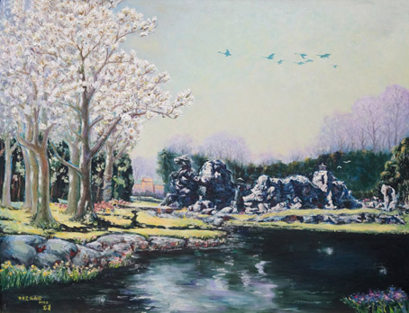 北京中央党校南园 130cmx100cm 2013年