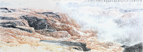 心向大洋伴蛟龙365x145cm