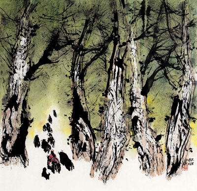 《牧归》68cm×68cm 2016年