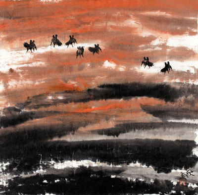 《秋》68cm×68cm 2016年