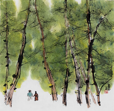 《夏曲》68cm×68cm 2016年