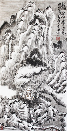 银装素裹（122cm×61cm）