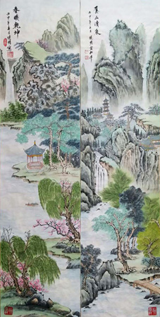 风景画 1360X36cm