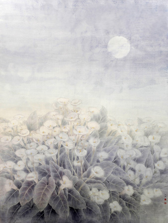 2011年，名称：（暗香幽梦)尺寸;(200x150）cm.纸本