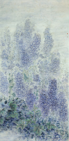 2011年，名称：（清凉世界）尺寸；（100x200）cm.纸本