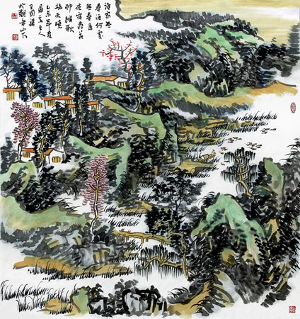 何处无春鸟97X90cm