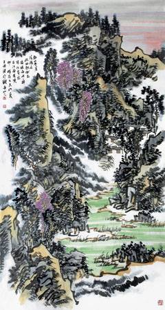 家在江南黄叶村180X97cm