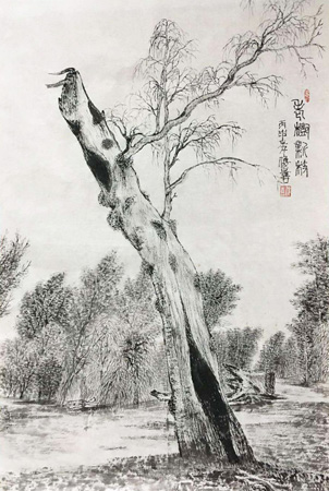 老树新枝 83X52cm