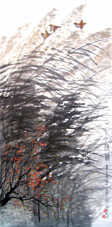 《醉清秋》138x68cm