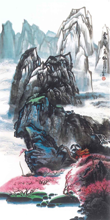 云谷觅仙 137cmx67cm