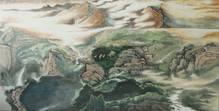 春山如画图规格80x140cm