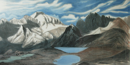 天山云海图规格80x140cm