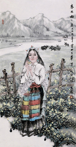 3.春风幽幽 100×52CM