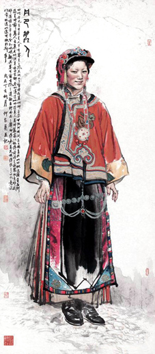 何家英作品《巴丹丽人》