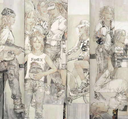 身健体美在于运动 200X200cm