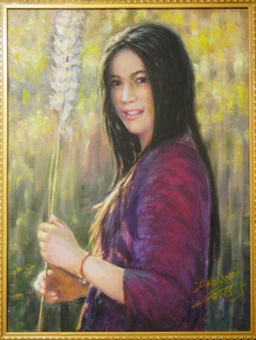 豆蔻年华 2013年 （画面尺寸：76cmX67cm）