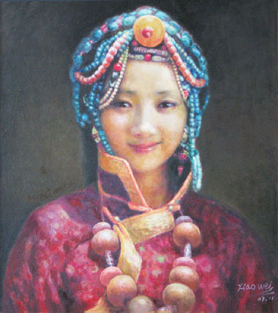玛雅姑娘 2007（画面尺寸：76cmX67cm）