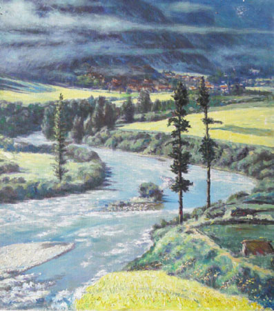 田园风光 2006年 （画面尺寸：93cmX83cm）