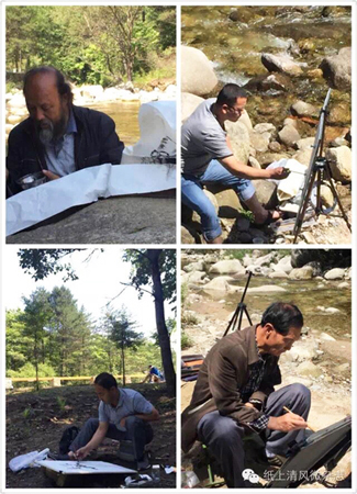 李光华一行骊山创作走进大秦岭