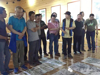 李光华一行骊山创作走进大秦岭