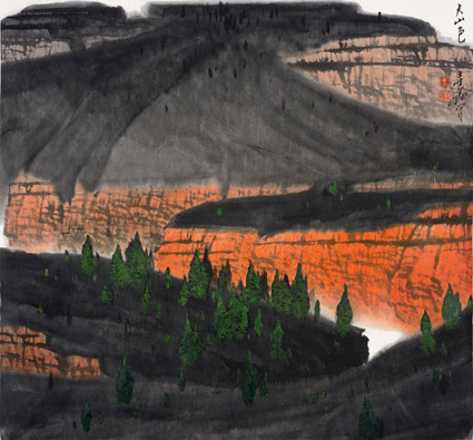 大山色（69×73cm）2010年