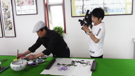 华玉建筑于2016年5月2日为于天忠成立书画工作室