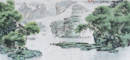 极目尽葱茏 180X80cm