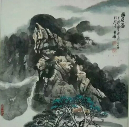 中国美术家协会会员、中国书法家协会会员、国家一级美术师、书法家，武汉市汉南区卓越书画院院长曹雕作品赏折