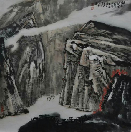 当代实力派书画家、归元寺书画院专职画师，武汉市汉南区卓越书画院常务副院长刘红权(江上)作品折赏