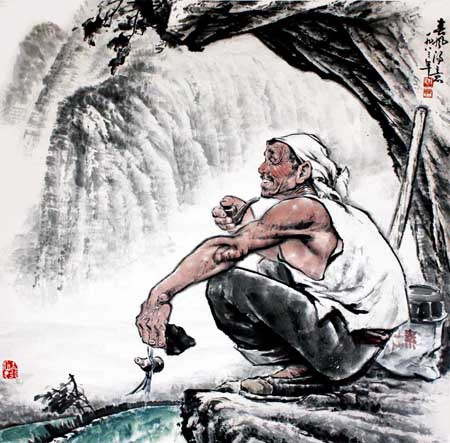 《春风得意》100×100cm