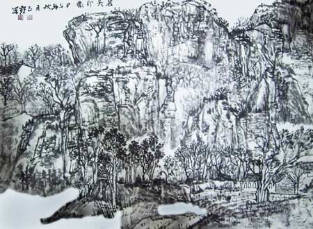 2014年写生《岩头印象》