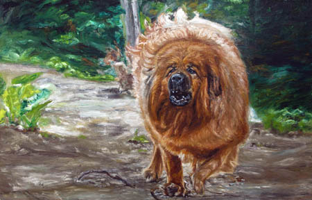 《东方雄狮》 布面油画，规格：340x190cm 作家：巴古