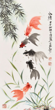 《水清》规格：33cm×66cm