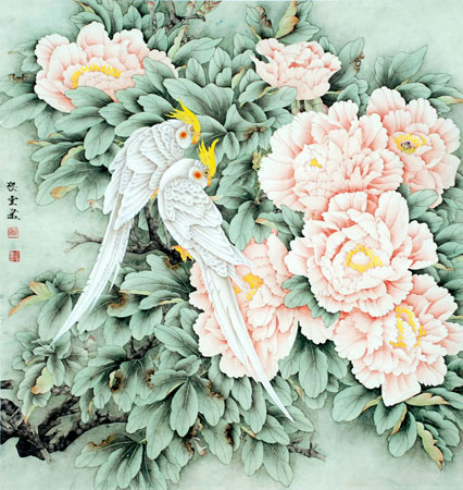 《花开富贵》93×93cm