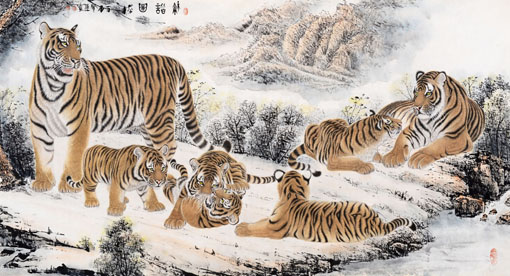 《和谐图》177×97cm