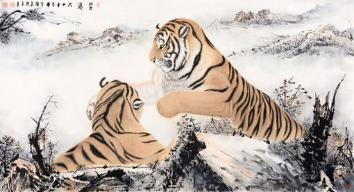 《习武》177×97cm