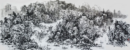 《笔墨写自然》70×140cm