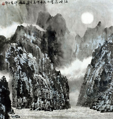 郭占魁作品5《江峡清晖》