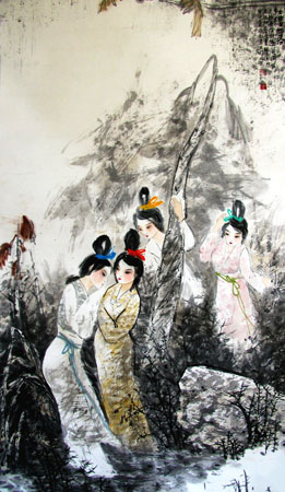 《红楼四春》137×70cm