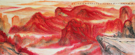 《鸿运当头》180cm×70cm