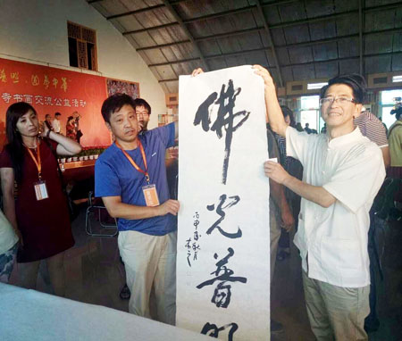 冯海波老师展示现场创作作品2