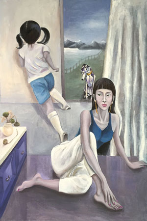 《动静之间》布面油画 90cm×60cm 2014年